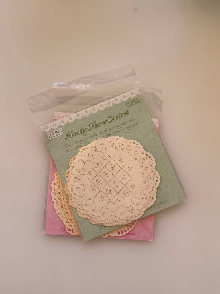 Set de Papel Decorativo "Morning Flower Contract" | Doilies de Encaje Redondos