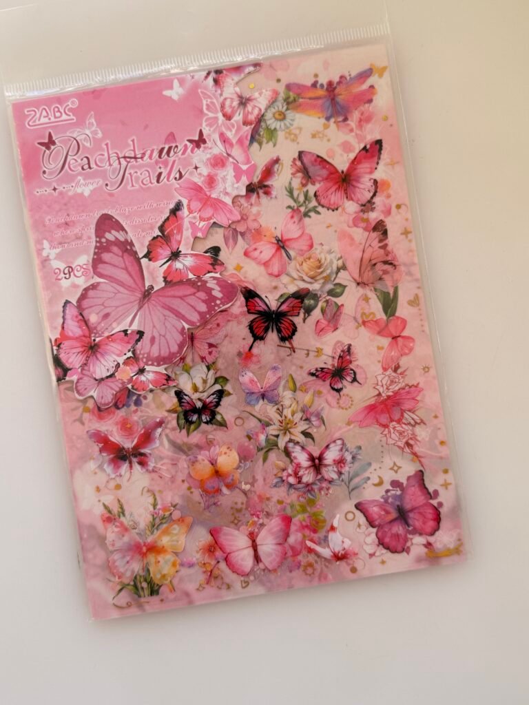 Set de Stickers "Romantic Fantasy" | Mariposas rosada