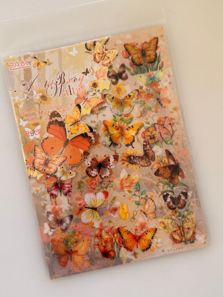 Set de Stickers "Romantic Fantasy" | Mariposas y Rosas Etereas