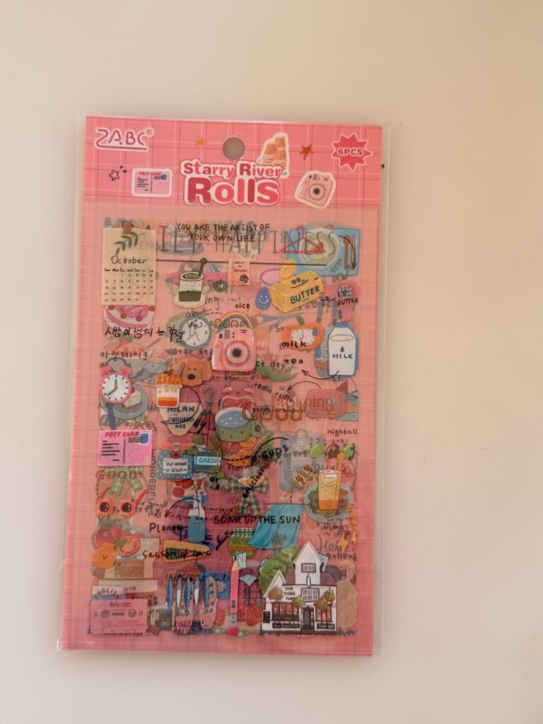 Pack de Stickers "Starry River Rolls" Pink | Momentos Urbanos y Recuerdos