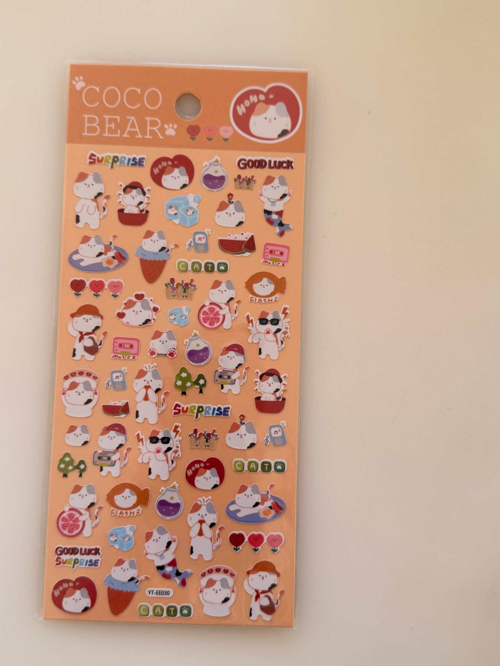 Set de Stickers "Coco Bear: Michis Felices" | Diversión y Ternura Felina
