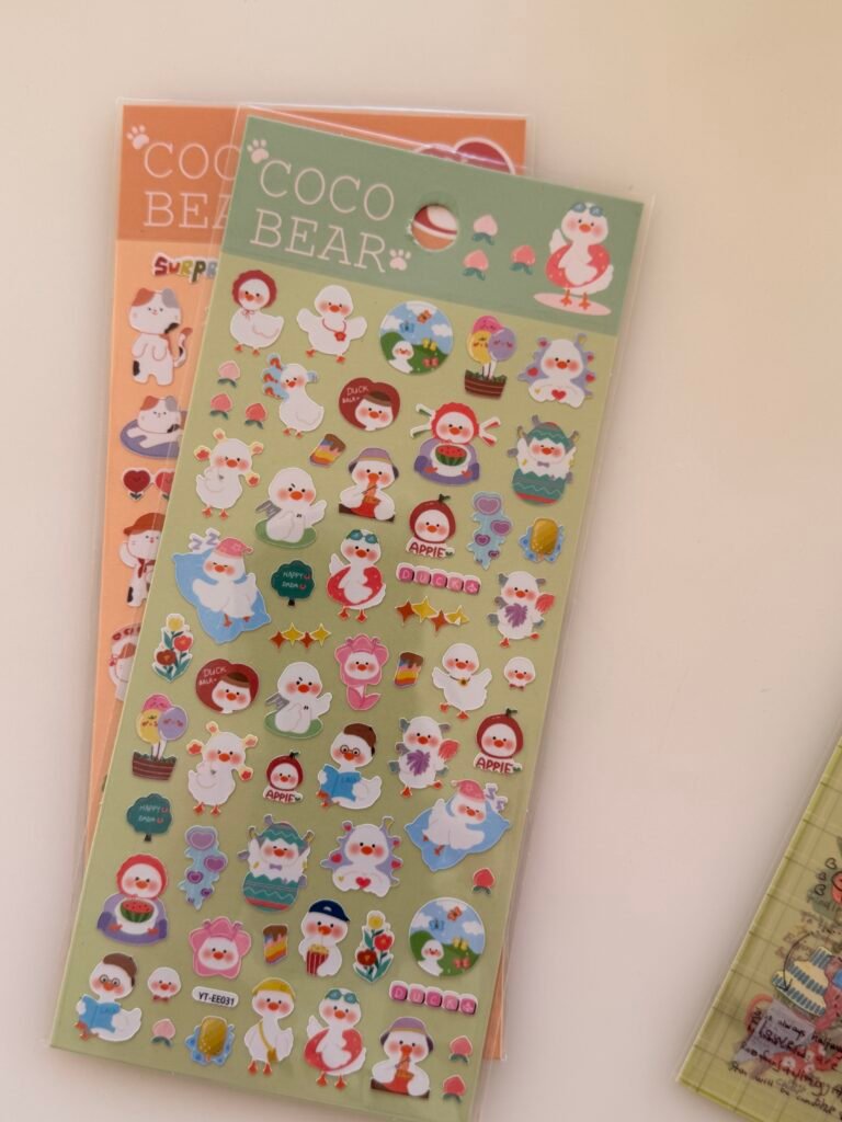 Set de Stickers "Coco Bear: Patitos Aventureros" | Ternura y Estilo
